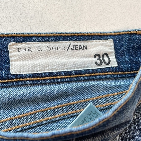 Rag & Bone Dre, Low Rise, Distressed Ankle Jean, Size 30 - Picture 8 of 12